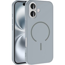 Pilanix Apple Iphone 16 Kılıf Magsafeli Kamera Korumalı Içi Süet Meta Silikon