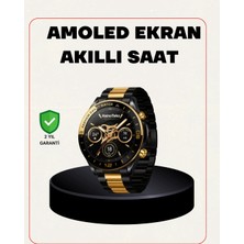 ALFA AKSESUAR 03 Amoled Akıllı Saat Manyetik Şarj Gps Destekli Spor ve Günlük Kullanım