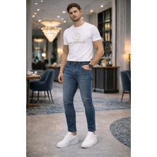 Ase Premium Erkek Dar Paça Slim Fit Kot Pantolon – Modern Kesim