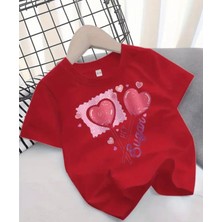 Punix Kids Punıx Kids Özel Seri Hey Sugar Kalp Şekeri Baskılı %100 Pamuk Kız Çocuk Yeni Sezon T-Shırt