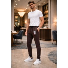 Ase Premium Erkek Jogger Pantolon Kahverengi – Rahat Kalıp, Günlük Kullanım