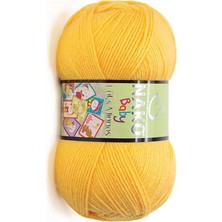 Nako  Lüks Minnoş (5 Adet) 184 Sarı Renk El Örgü Ipliği