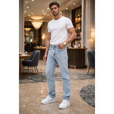 Ase Premium Erkek Regular Fit Açık Mavi Jean Pantolon
