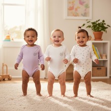 Begisa Kız Bebek 3'lü Naturel Badi