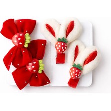 A&D Handmade Çilekli Toka Seti