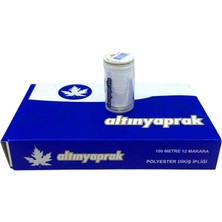 Calperia 12 Parça  Beyaz 100 mt Dikiş Iplik (5047)