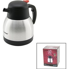 Calperia 1lt  304 Çelik Termos Inox Serisi 12 Saat Sıcak - 24 Saat Soğuk Çift Contalı Kapak CKR-2035 (5047)