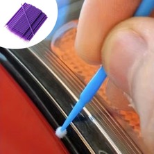 Calperia 100’LÜ Mini Tek Kullanımlık Araba Rötüş Fırçası –ince Uçlu Yumuşak Kıllı Boya Uygulayıcı, Otomotiv Detaylandırma (5047)