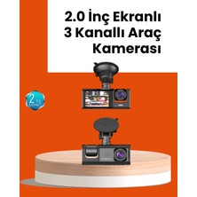 Epilons Full Hd Araç Kamerası  Çift Yönlü Kayıt Ve Darbe Sensörü