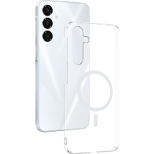 Pilanix Samsung Galaxy A16  Kılıf Kamera Korumalı Magsafeli Sararma Yapmayan Sert Şeffaf London Kapak