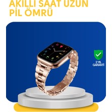 HERŞEYBURDAMODA Türkçe Destekli Akıllı Saat Suya Dayanıklı Çok Fonksiyonlu