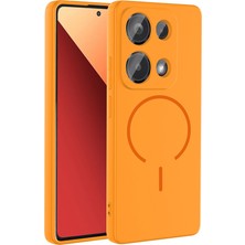 Pilanix Xiaomi Redmi Note 13 Pro 4g Kılıf Magsafeli Kamera Korumalı Içi Süet Meta Silikon
