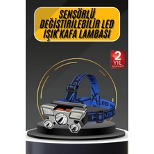 Epilons Kafa Lambası 800 Lümen 4 Mod Yüksek Işık Flaşörlü Şarjlı Led Lamba