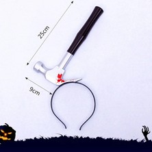 Calperia Kafaya Saplanmış Kahverengi Saplı Çekiç Şaka Tacı (5047)