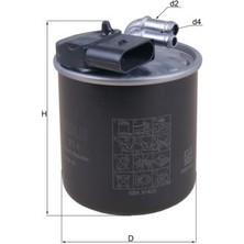Mahle Mtxdpn Yakit Filtresi Mercedes OM651 W639 W447 W470 B906 B907 B910