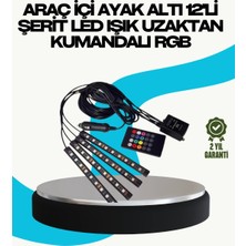 HERŞEYBURDAMODA Rgb Geçişli 4 Parça Araç Içi Aydınlatma