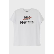 Nuugg Bug Feature Beyaz Tişört