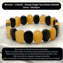 Yıldız Doğal Taş Sertifikalı Bereket & Liderlik & Denge Doğal Taş Roleks Bileklik
