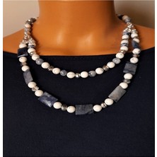 Asteria Elite Havlit Sodalit Iki Sıralı Kolye