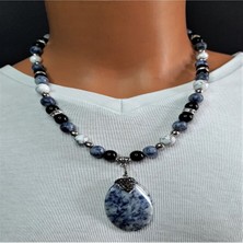 Asteria Elite Sodalit Havlit Oniks Mantık ve Zihinsel Berraklık Kolyesi