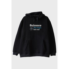 Nuugg Science Like Magic But Real Baskılı Bilim Temalı Hoodie