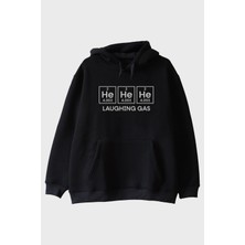 Nuugg Laughing Gas He Periyodik Tablolu Siyah Hoodie