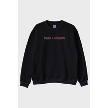 Nuugg Veri Aşıkları Için Data > Opinion Minimalist Siyah Bisiklet Yaka Sweatshirt