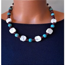 Asteria Elite Havlit Turkuaz Kolye