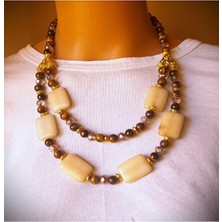 Asteria Elite Kaplan Gözü Kuvars 2 Sıralı Negatif Enerji Kalkanı ve Para Getirme Kolyesi