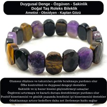 Yıldız Doğal Taş Sertifikalı Duygusal Denge & Özgüven & Sakinlik Doğal Taş Roleks Bileklik