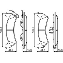 Bosch Mtxdpn Arka Balata Grand Cherokee 2.5td 4.0i 5.2 5.2i 5.9i 9.91-4.99