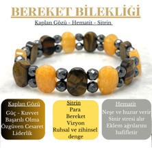 Yıldız Doğal Taş Sertifikalı Bereket Bilekliği Doğal Taş Roleks Kesim Bileklik