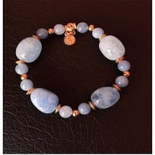 Asteria Elite Mavi Kuvars Stresi Azaltıp Huzur Veren Premium Bileklik