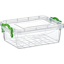 Aspartam Şeffaf Saklama Kutusu 1.2 Litre