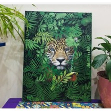 By Pınar Yüksel Kaplan Desenli Safari Ahşap Pano