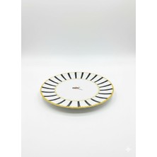 altabi Seramik Pasta Tabağı Dijital Baskılı Kuşlu Desen 6’lı Set 20 cm Şık Dekoratif