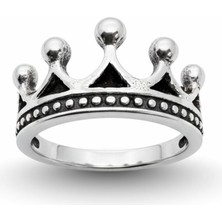 Oya Silver Kral Tacı Gümüş Unisex Yüzük [OYSY137]