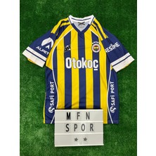 6 Numara Mattéo Guen.d.o.u.z.i. Fe.ner.bahçe Sarı Lacivert Kısa Kol Iç Saha Çubuklu Forma