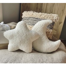 Harmoni Tekstil Ay Yıldız Peluş Yastık Çocuk Odası Dekor Yastık