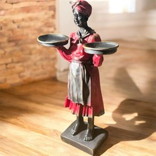 Uzman Ticaret Tepsili Kadın Biblo