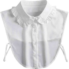 Butik Ayvitrin Kadın Fırfır Tasarım Yaka Aksesuar Içlik Gömlek