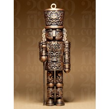 Barok Desenli Fındıkkıran Asker Süsü - Klasik Yılbaşı Dekoru (Pla)