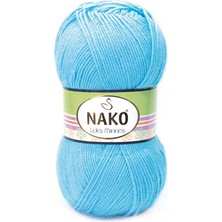 Nako Lüks Minnoş (5 Adet) 4041 Bebe Mavisi El Örgü Ipliği