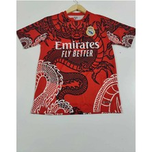 Alaturka Mix R.e.a.l M.a.d.r.i.d 2023/24 Yeni Sezon Ejderha Motifli Özel Konsept Forması (Red)