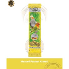 Gwc Gold Wings Meyveli Paraket Krakeri 2'li - Sağlıklı Kuş Yemi