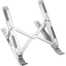 Pazarcan Frisby FNC-5150ST Taşınabilir Katlanır Alüminyum Tablet/notebook/laptop Stand Metalik Renk