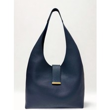 Fular & Bags Kadın Büyük Boy 3 Bölmeli Çıtçıt Kapamalı Shopper Kol ve Omuz Çantası