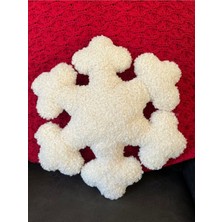 Harmoni Tekstil Kar Tanesi Peluş Yastık Tasarım Hediye/dekor Yastık