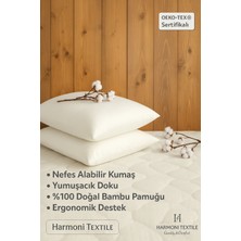 Harmoni Tekstil 2’li %100 Doğal Bambu Pamuk Dolgulu Yastık 50X70