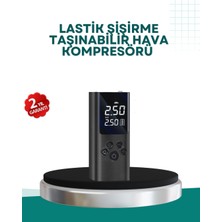 Marsilyan LED Işıklı Dijital Hava Pompası Araba Bisiklet Uyumlu